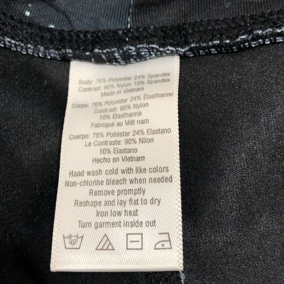 Alo Yoga Goddess Leggings in Vapor Space Black Ribbed Leggings Womens XS - Picture 8 of 9